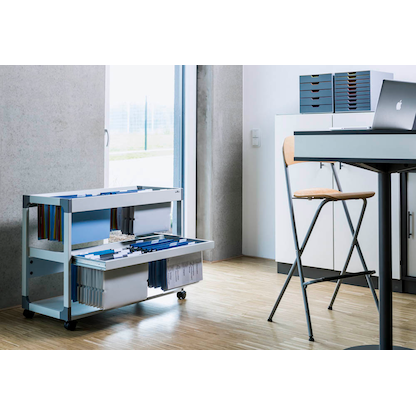 Artikelbild 3 für DURABLE Hängemappenwagen grau für bis zu 200 Hängemappen, Artikelnummer 631212