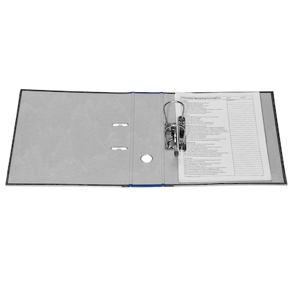 Artikelbild 6 für office discount Ordner dunkelblau marmoriert Karton 8,0 cm DIN A4, Artikelnummer 573182