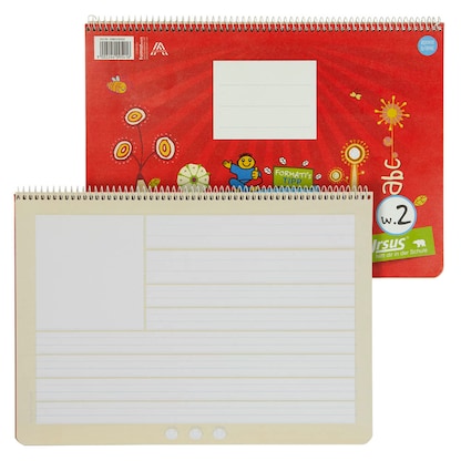 Artikelbild 11 für Ursus Schulheft Formati Wörterblock Lineatur W2 liniert DIN A4 quer Rand rundum, 20 Blatt, Artikelnummer 800237