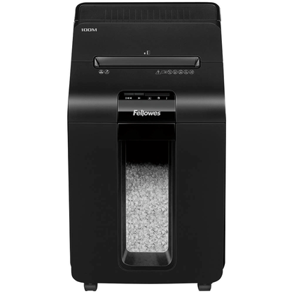 Artikelbild 6 für AKTION: Fellowes AutoMax 100M Aktenvernichter mit Partikelschnitt P-4, 4 x 10 mm, bis 100 Blatt, schwarz, Artikelnummer 742843