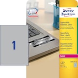 Artikelbild 1 für 20 AVERY Zweckform Typenschildetiketten L6013-20 silber 210,0 x 297,0 mm, Artikelnummer 479410