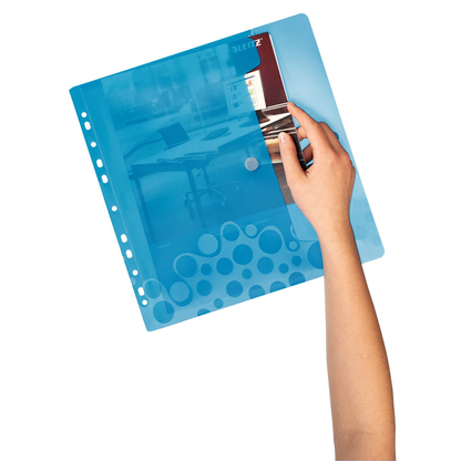 Artikelbild 2 für 6 LEITZ Prospekthüllen DIN A4 farbsortiert genarbt 0,20 mm, Artikelnummer 386399