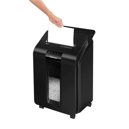 Artikelbild 8 für AKTION: Fellowes AutoMax 100M Aktenvernichter mit Partikelschnitt P-4, 4 x 10 mm, bis 100 Blatt, schwarz, Artikelnummer 742843