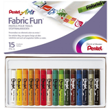 Artikelbild 1 für Pentel Fabric Fun Stoffmalkreide farbsortiert 15 St., Artikelnummer 824065
