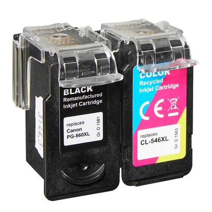 Artikelbild 3 für dots schwarz, color Druckköpfe kompatibel zu Canon PG-545XL + CL-546XL, 2er-Set, Artikelnummer 919383