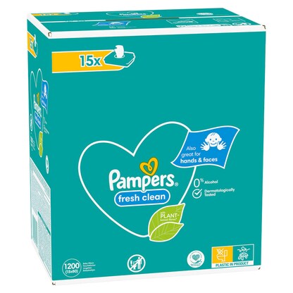 Artikelbild 9 für Pampers® Feuchttücher fresh clean 1-lagig weiß, 1.200 St., Artikelnummer 272066