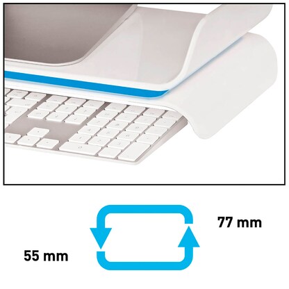 Artikelbild 6 für LEITZ Monitorständer Ergo WOW weiß, blau, Artikelnummer 280943