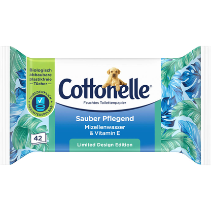 Artikelbild 2 für Cottonelle Feuchtes Toilettenpapier Sauber Pflegend 1-lagig, 42 Tücher, Artikelnummer 500609