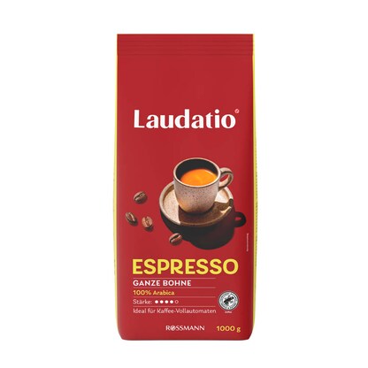 Artikelbild 18 für LAUDATIO ESPRESSO Kaffeebohnen, Arabicabohnen kräftig, 1,0 kg, Artikelnummer 639889