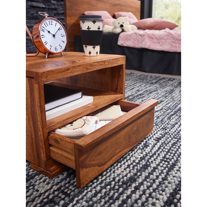 Artikelbild 8 für WOHNLING Nachttisch Massivholz sheesham 40,0 x 40,0 x 30,0 cm, Artikelnummer 904884