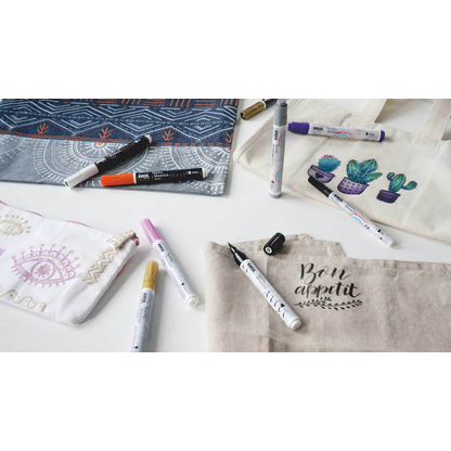 Artikelbild 4 für KREUL Opak fine Textilmarker weiß 1,0 - 2,0 mm, 1 St., Artikelnummer 115008