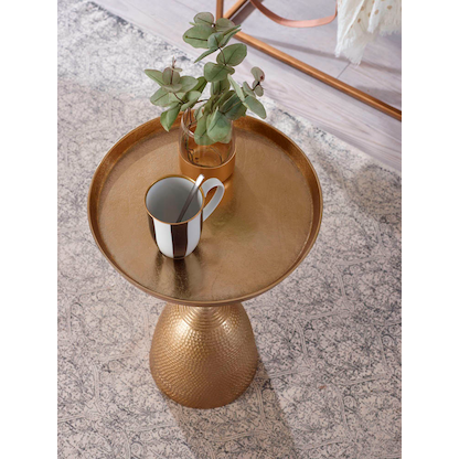 Artikelbild 3 für WOHNLING Beistelltisch Aluminium gold 33,0 x 33,0 x 53,0 cm, Artikelnummer 166339