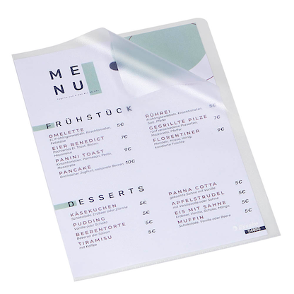 Artikelbild 15 für 100 Esselte Sichthüllen Standard Plus 54850 DIN A5 transparent genarbt 0,12 mm, Artikelnummer 654184