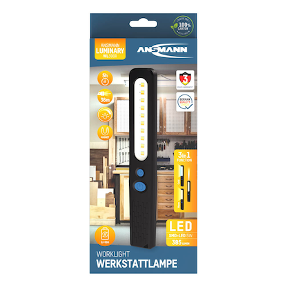 Artikelbild 5 für ANSMANN WL390R LED Handleuchte schwarz 24,0 cm, 385 Lumen, Artikelnummer 619454