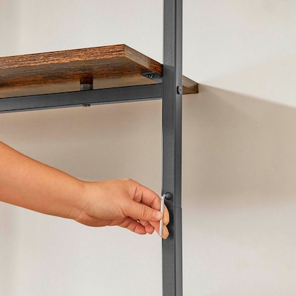 Artikelbild 9 für VASAGLE Wandregal braun, schwarz 60,0 x 30,0 x 204,8 cm, Artikelnummer 289839