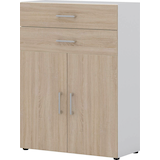 Artikelbild 1 für röhr Aktenschrank direct.office, 859S371000 weiß, eiche 1 Fachboden 80,0 x 33,5 x 107,2 cm, Artikelnummer 461057