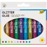 Artikelbild 1 für 10 folia Glitter Glue Klebestifte 10 x 9,5 ml, Artikelnummer 676351