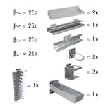 Artikelbild 1 für ADB Haken-Sortiment 23239 110-teilig, Artikelnummer 892533