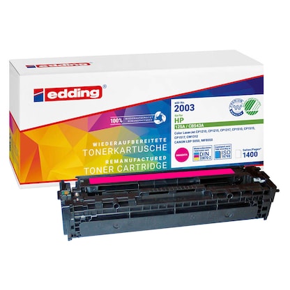 Artikelbild 15 für edding EDD-2003 magenta Toner kompatibel zu HP 125A; Canon 716 M(CB543A; 1978B002AA), Artikelnummer 422067
