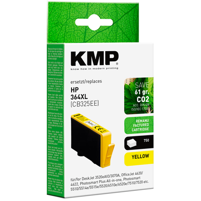 Artikelbild 2 für KMP gelb Druckerpatrone kompatibel zu HP 364XL (CB325EE), Artikelnummer 575109