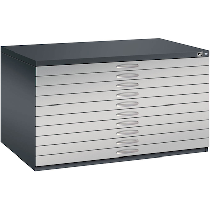 Artikelbild 4 für CP 7200 Planschrank schwarzgrau, weißaluminium 10 Schubladen 135,0 x 96,0 x 76,0 cm, Artikelnummer 682613