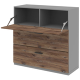 Artikelbild 1 für röhr Kommode quantum, 180/D37/6120-85-R1 grau, eiche 120,0 x 41,9 x 112,5 cm, Artikelnummer 722534