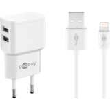 Artikelbild 1 für goobay Ladekabel mit Adapter weiß, Kabellänge: 1,0 m, 12 Watt, Artikelnummer 720282