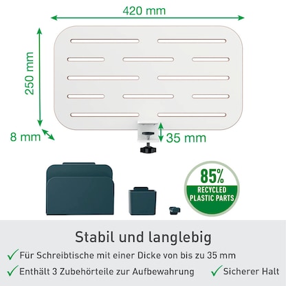 Artikelbild 9 für LEITZ Pegboard Anbau-Schreibtisch-Organizer weiß, Artikelnummer 401537