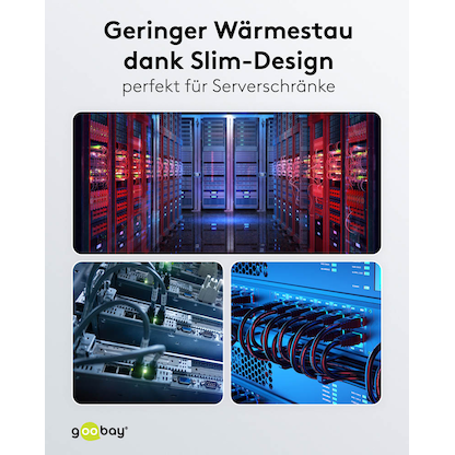 Artikelbild 8 für goobay RJ-45 Netzwerkkabel 1,0 m grau bis zu 10,00 Gbit/Sek. bis zu 500 MHz, 1 St., Artikelnummer 557559