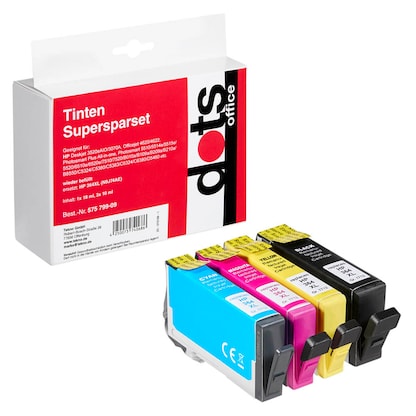 Artikelbild 9 für dots schwarz, cyan, magenta, gelb Druckerpatronen kompatibel zu HP 364XL (N9J74AE), 4er-Set, Artikelnummer 575799
