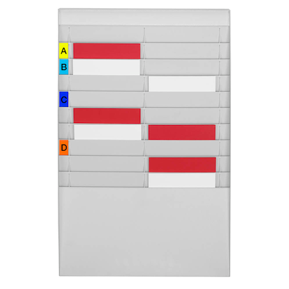 Artikelbild 3 für PAPERFLOW Sortiertafel grau DIN A4 20 Fächer, Artikelnummer 290421