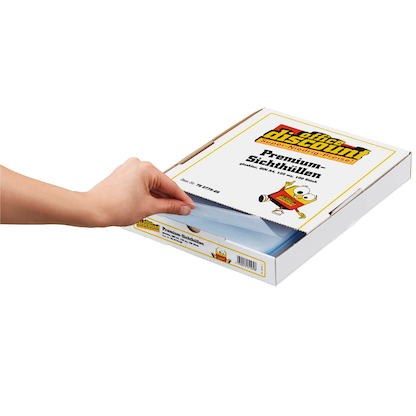 Artikelbild 5 für 100 office discount Sichthüllen DIN A4 glasklar glatt 0,12 mm, Artikelnummer 780775