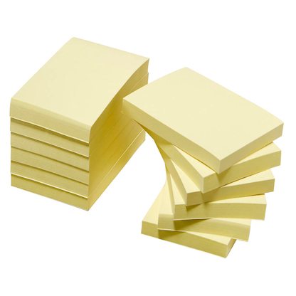 Artikelbild 2 für Post-it® Haftnotizen 656 gelb, 12 Blöcke, Artikelnummer 130955