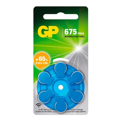 Artikelbild 10 für 6 GP Knopfzellen ZA675 1,45 V, Artikelnummer 289068