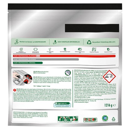 Artikelbild 5 für FAIRY Professional ORIGINAL Spülmaschinentabs 90 St., Artikelnummer 487197