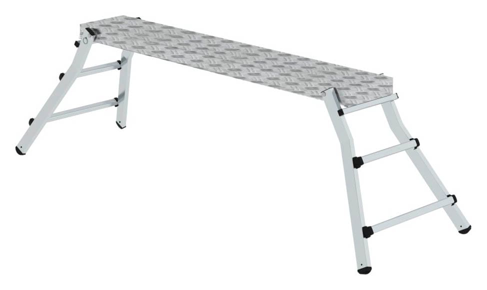 MUNK Arbeitsplattform 30409 klappbar silber 6 Sprossen 174,0 x 29,0 cm ...