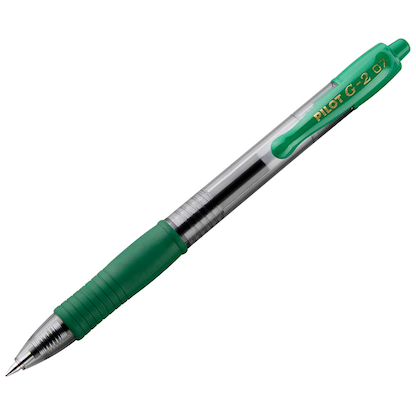 Artikelbild für PILOT G2 Gelschreiber grün/transparent 0,4 mm, Schreibfarbe: grün, 1 St., Artikelnummer 547455