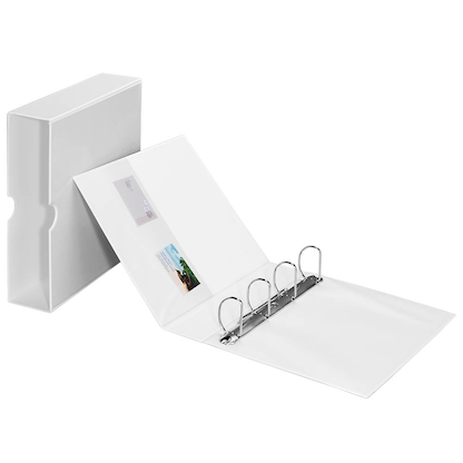 Artikelbild 12 für EICHNER Präsentationsringbuch 4-Ringe weiß 8,0 cm DIN A4, 1 St., Artikelnummer 315818