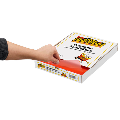 Artikelbild 2 für 100 office discount Sichthüllen DIN A4 farbsortiert genarbt 0,12 mm, Artikelnummer 780791