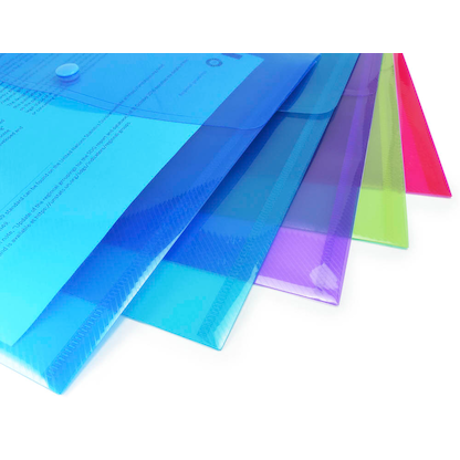 Artikelbild 2 für 5 RAPESCO® Dokumententaschen DIN A4 überbreit farbsortiert genarbt 0,20 mm, Artikelnummer 154957