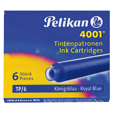 Artikelbild 5 für Pelikan 4001 TP/6 Tintenpatronen für Füller königsblau 6 St., Artikelnummer 695015