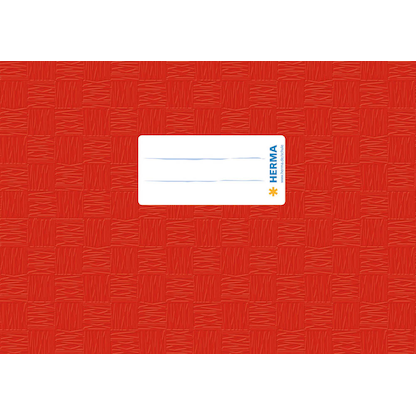 Artikelbild 18 für HERMA Heftumschlag mit Baststruktur rot Kunststoff DIN A5 quer, Artikelnummer 972331