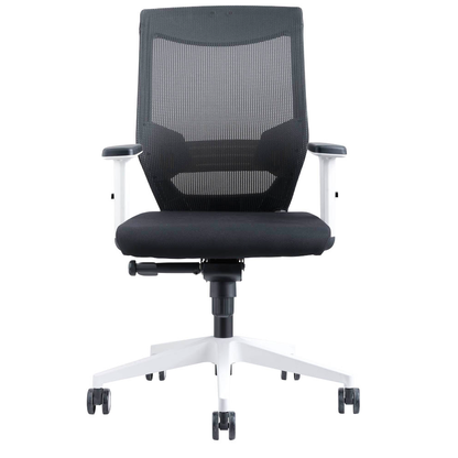 Artikelbild 2 für rocada Bürostuhl, 908W-4 Stoff schwarz, Gestell weiß, Artikelnummer 986497