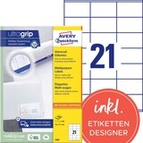 Artikelbild 1 für 2.100 AVERY Zweckform Etiketten 3481 weiß 70,0 x 41,0 mm, Artikelnummer 420778