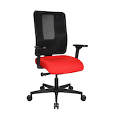 Artikelbild 1 für Topstar Bürostuhl Sitness Open X (N) Deluxe mit Schiebesitz, OX30WTW2 T310 Stoff rot, Gestell schwarz, Artikelnummer 689707