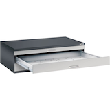 Artikelbild 1 für CP 7200 Planschrank schwarzgrau, weißaluminium 3 Schubladen 135,0 x 96,0 x 42,0 cm, Artikelnummer 682498