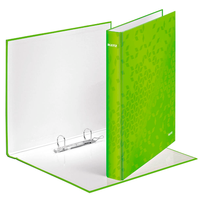 Artikelbild für AKTION: LEITZ WOW Ringbuch 2-Ringe grün 4,0 cm DIN A4, 1 St. mit Prämie nach Registrierung, Artikelnummer 107221