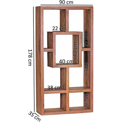Artikelbild 2 für WOHNLING Bücherregal braun 90,0 x 35,0 x 180,0 cm, Artikelnummer 158901