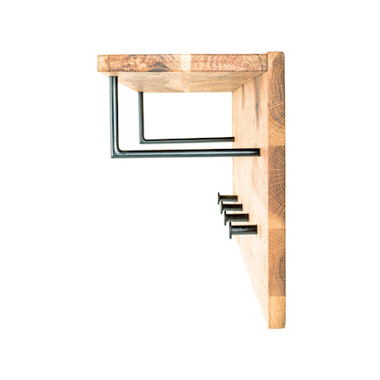 Artikelbild 6 für HAKU Möbel Wandgarderobe 22359 braun Holz 4 Haken 80,0 x 30,0 cm, Artikelnummer 551851