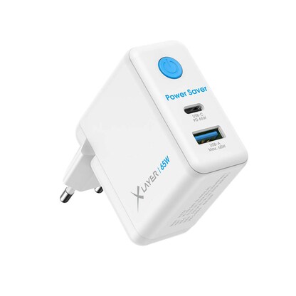 Artikelbild 2 für XLAYER Power Saver 65W Ladeadapter weiß, 65 Watt, Artikelnummer 877904